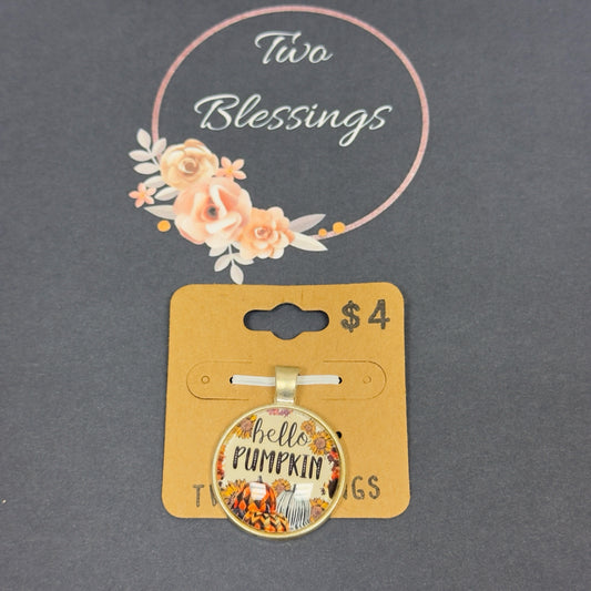 Two Blessings Charm - Hello Pumpkin