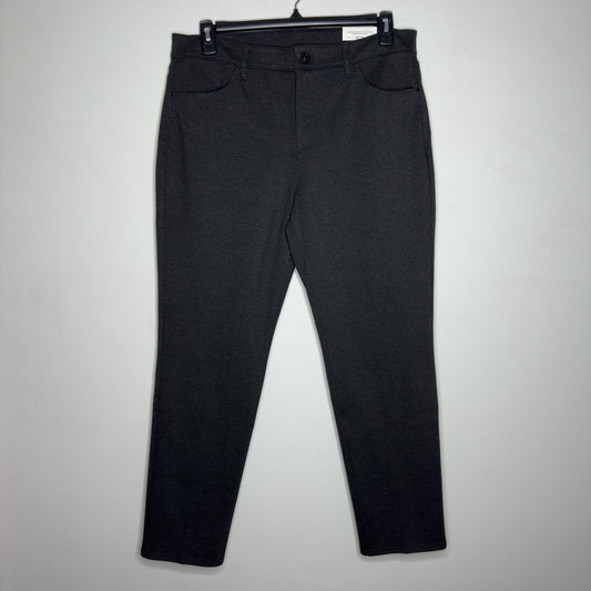 Chico's Slim Leg Ponte Charcoal Gray Jeggings - Size 14