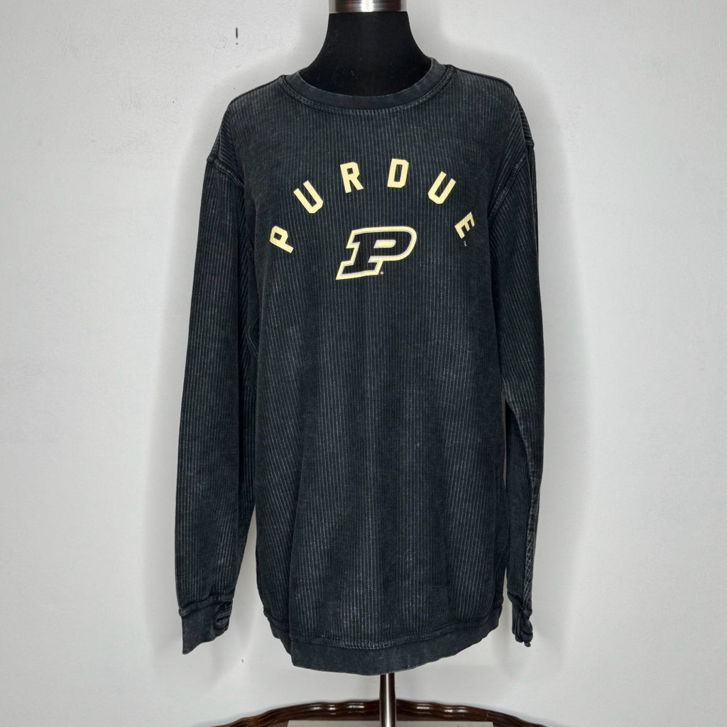 Three Square "Purdue" Ribbed Sweatshirt - Size Medium