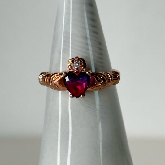 Irish Claddagh Ring - Size 5