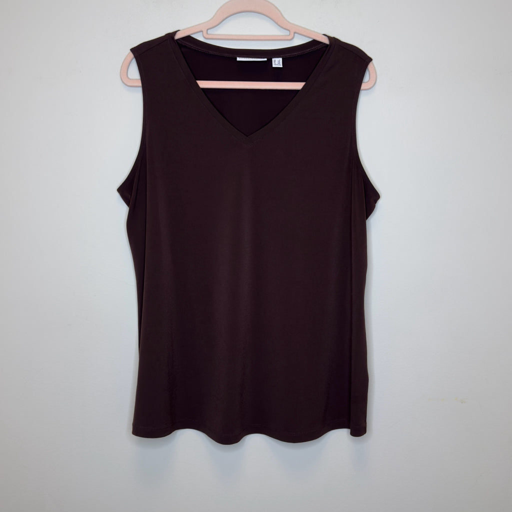 Susan Graver 2pc Cami & Cardigan - Size 1X