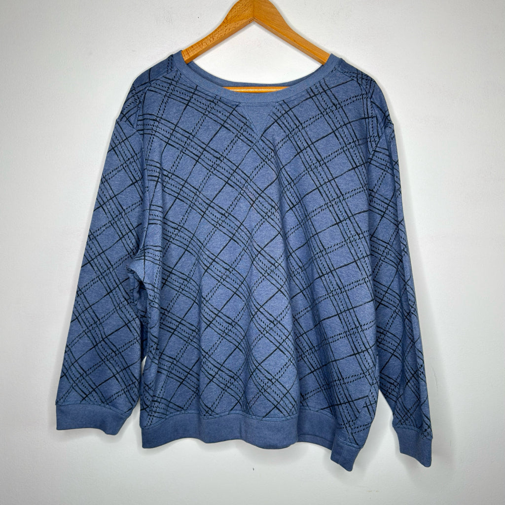 Karen Scott Plaid Crewneck Sweatshirt - Size 2X
