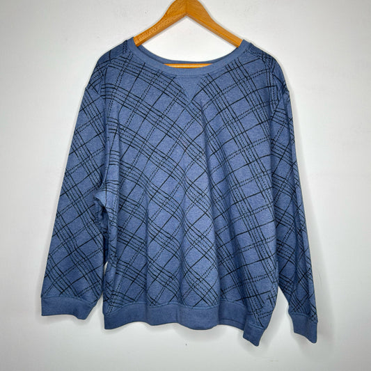 Karen Scott Plaid Crewneck Sweatshirt - Size 2X