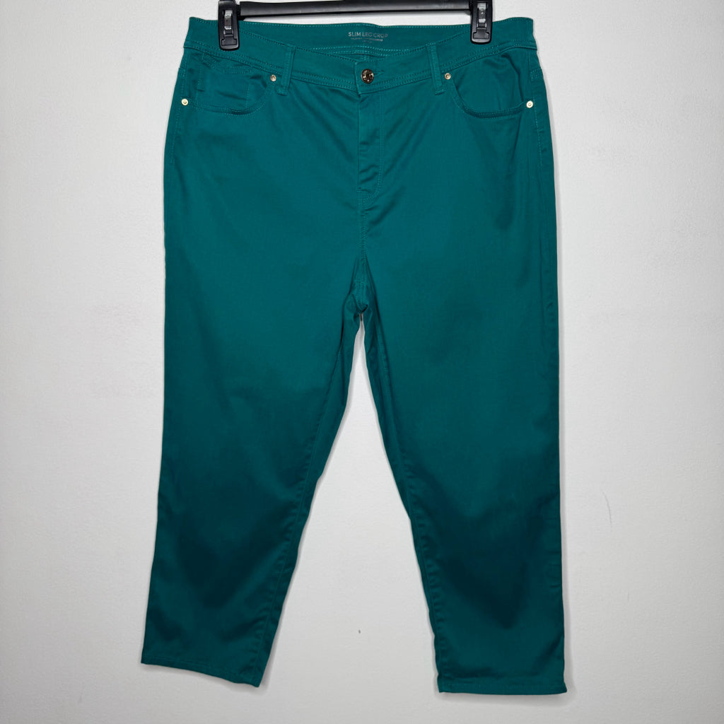 Chico's Slim Leg Crop Pants - Size 14