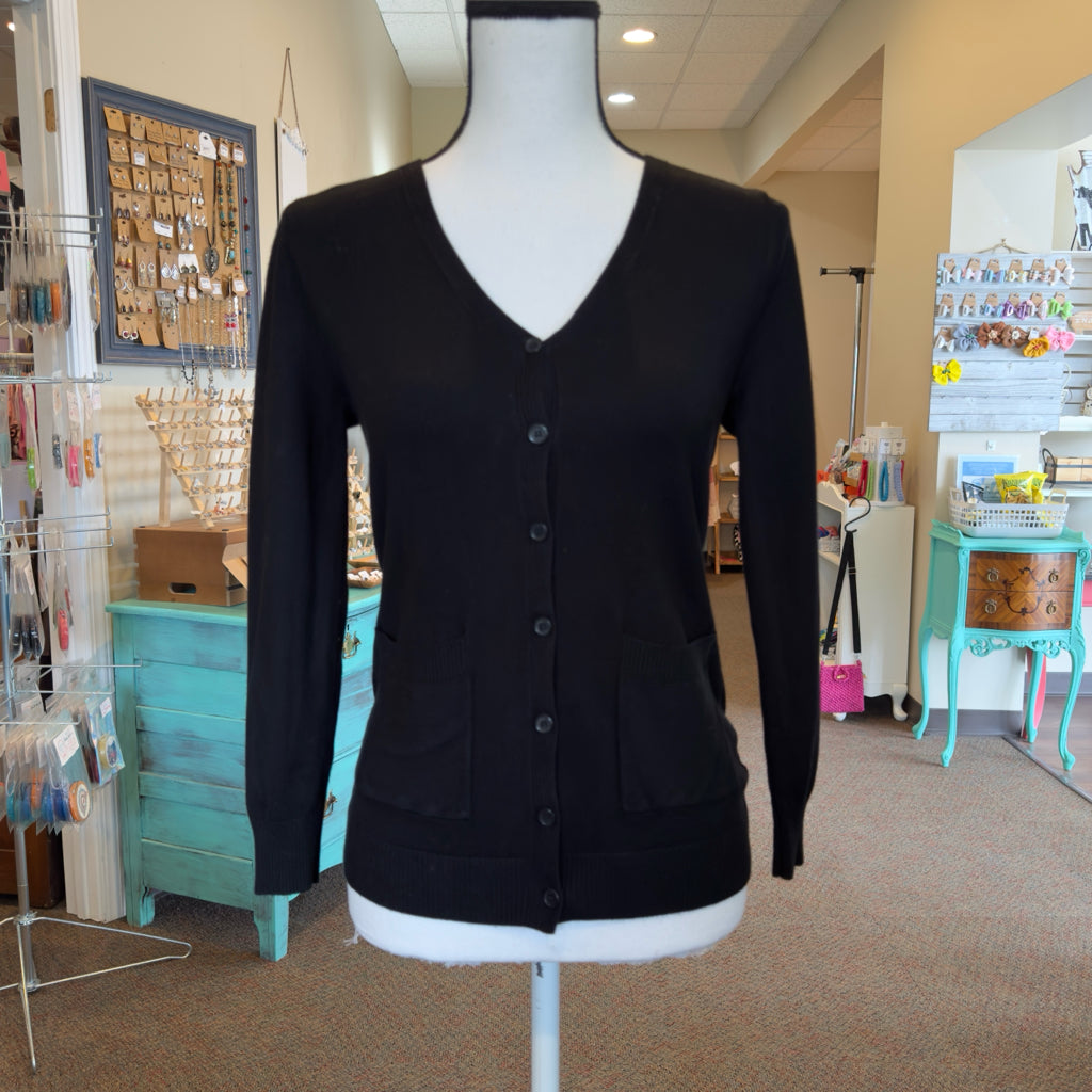 Black Cardigan - Size Small
