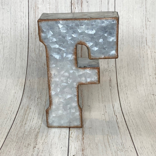 "F" Metal Letter