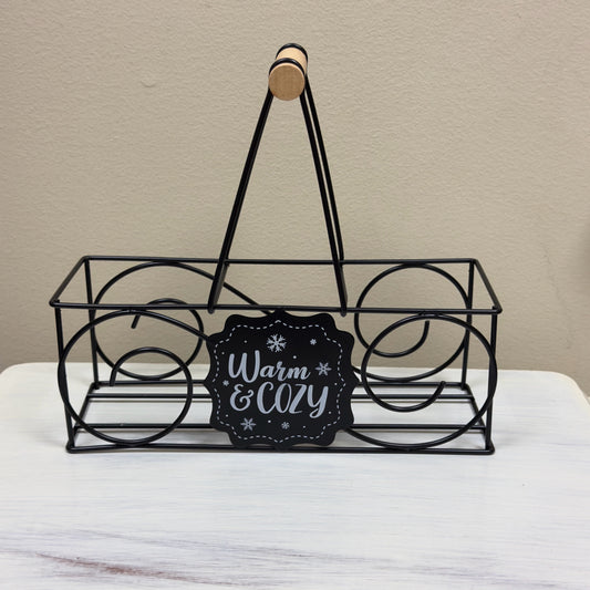 Warm & Cozy Metal Caddy