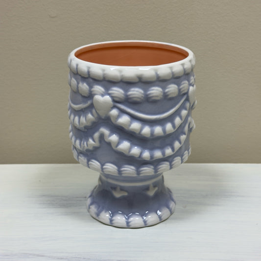 Blue & White Cake Vase