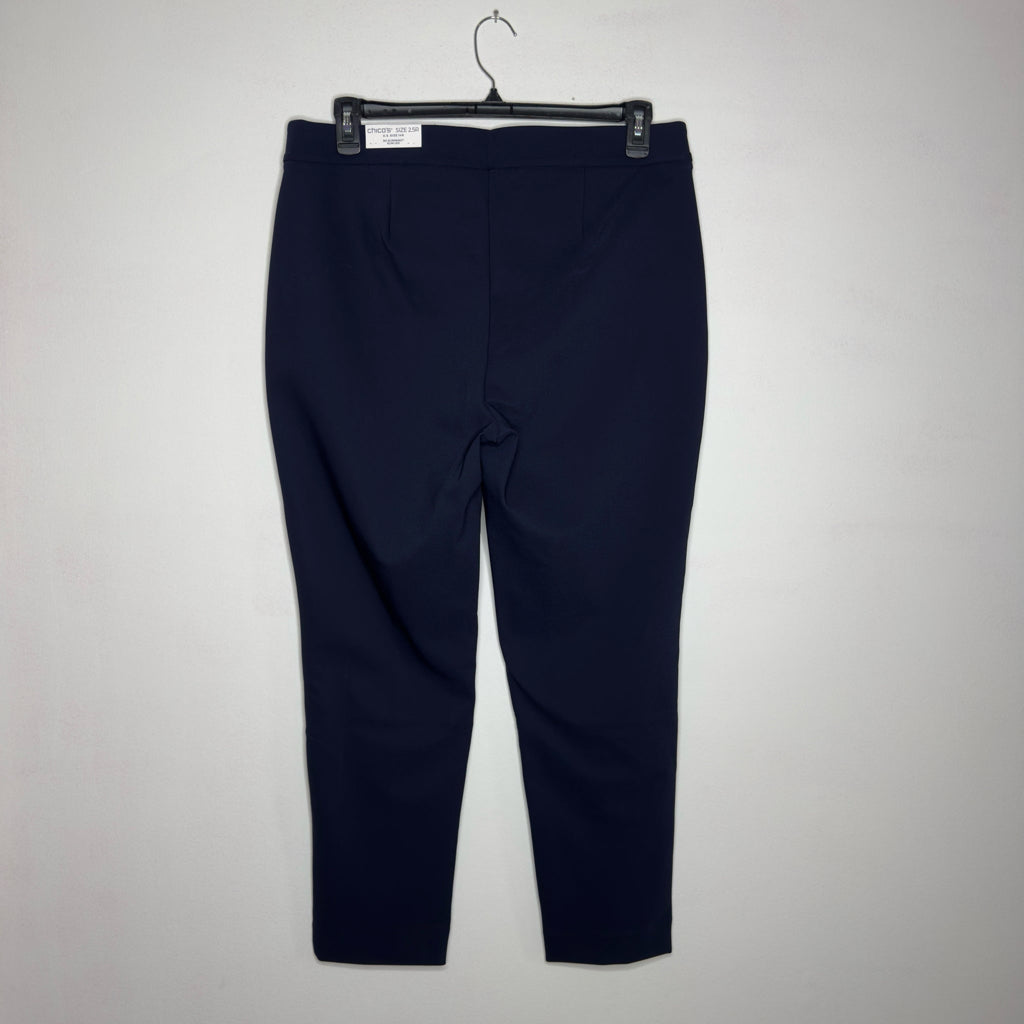 Chico's Bi-Stretch Front Seam Slit Ankle Pants - Size 14