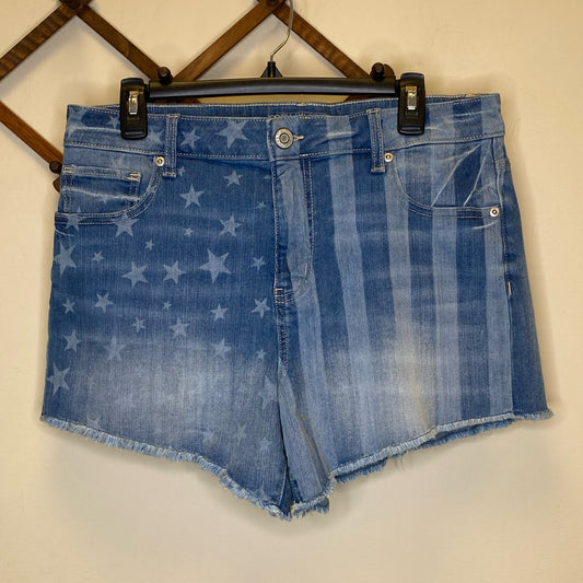 Maurices High Rise Stars & Stripes Shorts - Size 14