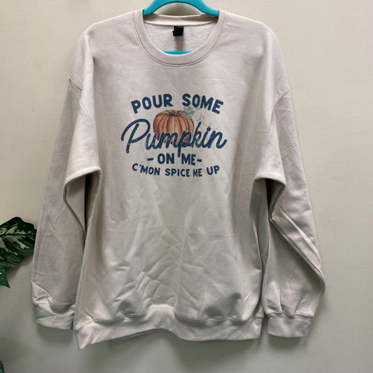 Pour Some Pumpkin On Me Graphic Sweatshirt - Size XL