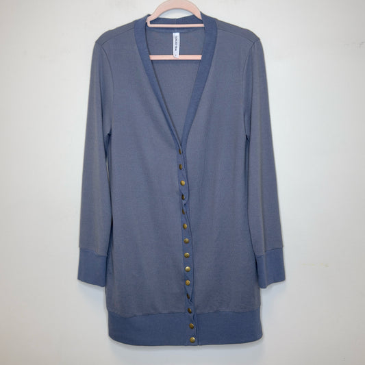 Tickled Teal Cardigan Sweater - Size Large