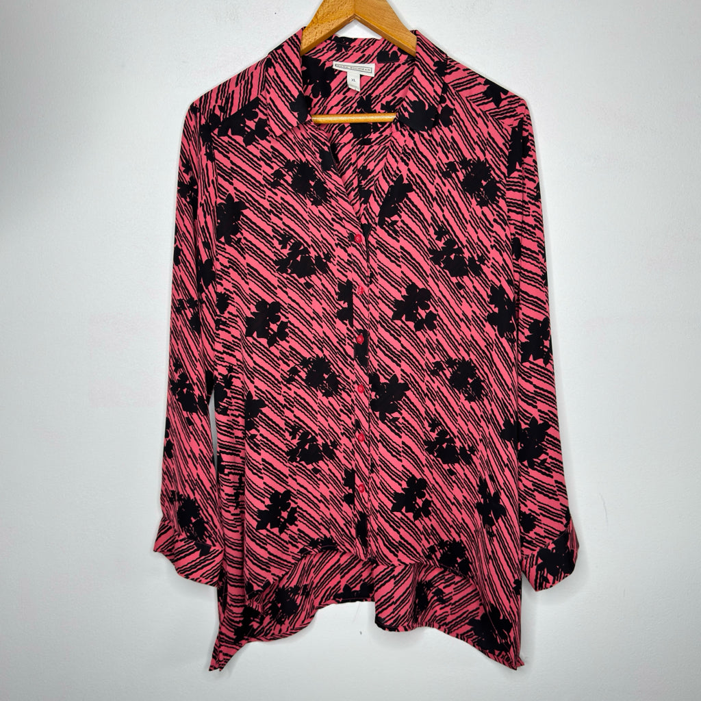 Dana Buchman Button Front Top - Size XL