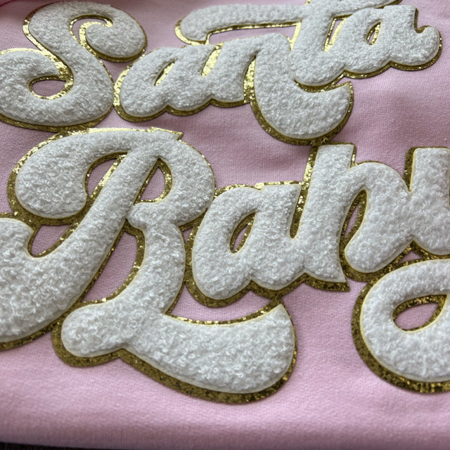 Santa Baby Chenille Patch Sweatshirt - Size Medium