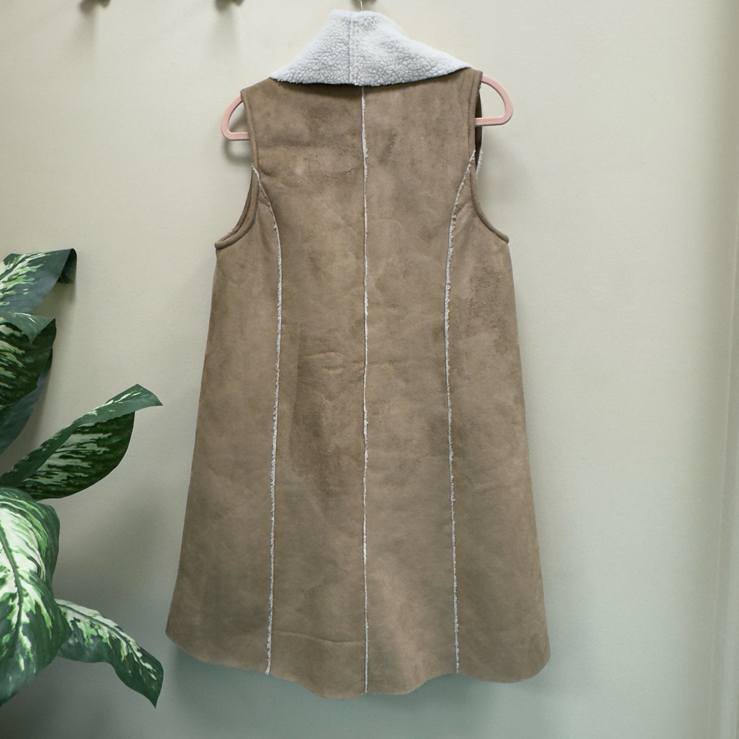 Cherish Faux Suede Vest - Size Small