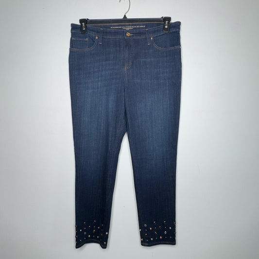 Chico's So Slimming Girlfriend Slim Leg Ankle Jeans - Size 14