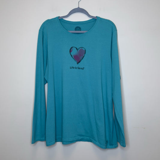 Life is Good Classic Fit Long Sleeve Tee - Size XXL