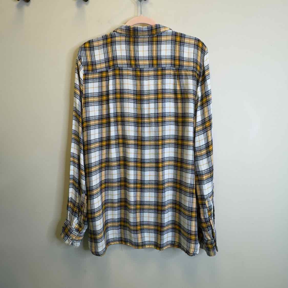 Melloday Plaid Flannel Top - Size XL