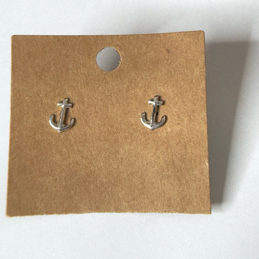 Anchor Stud Earrings