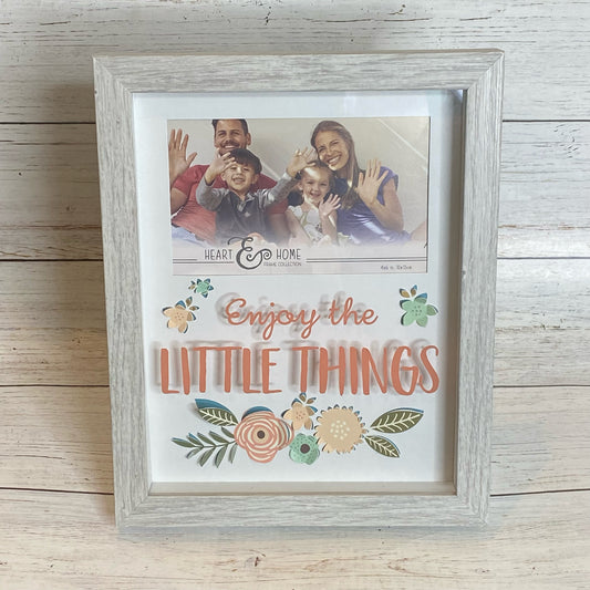 Enjoy The Little Things Picture Frame