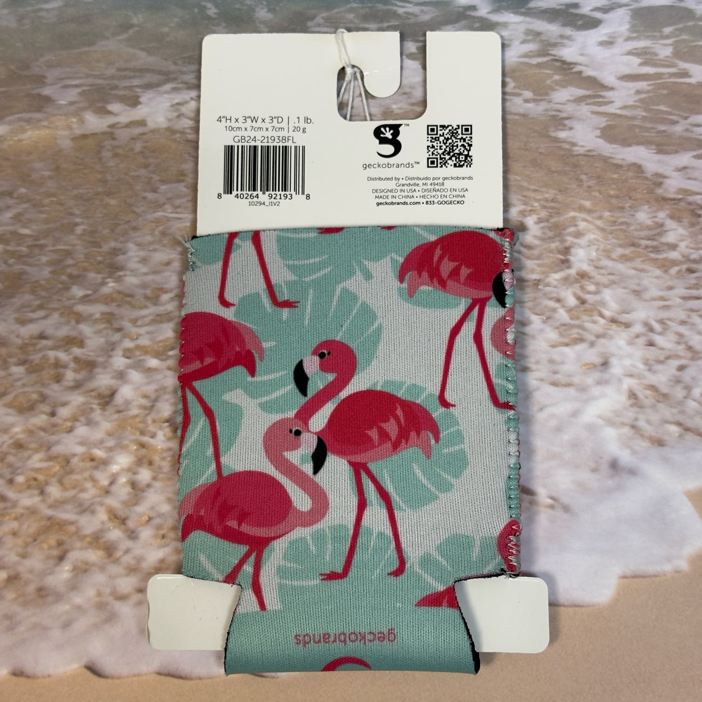 GeckoBrands Can Coozie - Flamingo