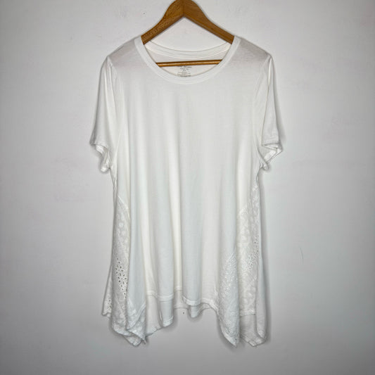 Lane Bryant Swing Tee Eyelet Trim - Size 18/20