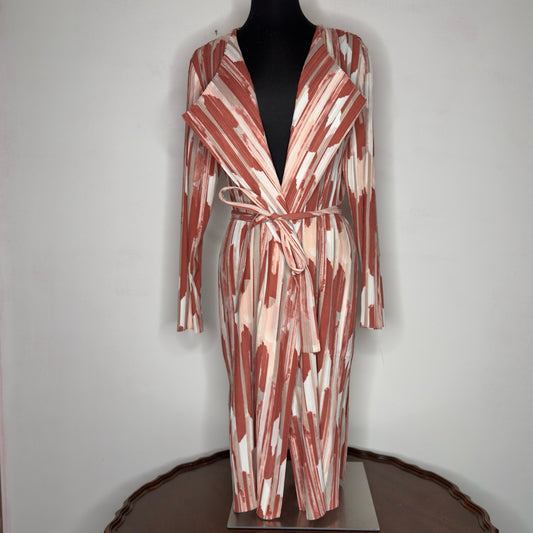 Chico's Travelers Pleated Printed Jacket - Size Large