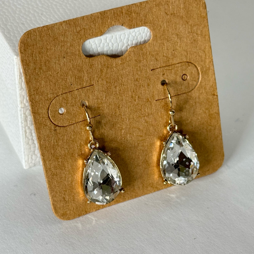 Crystal Teardrop Earrings