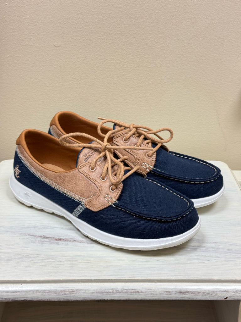 Sketchers Go Walk Lite Coral Boat Shoes - Size 9