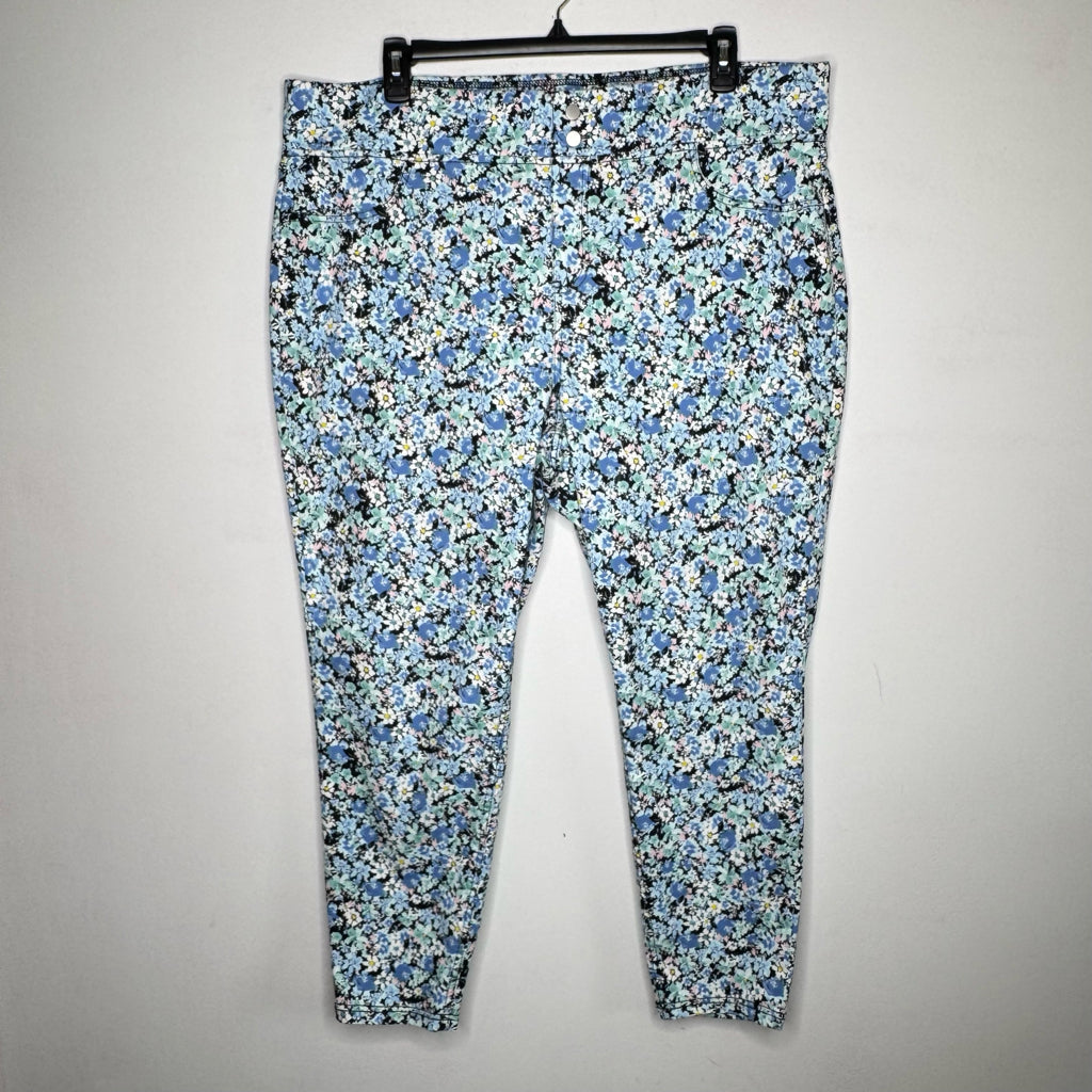 Terra & Sky Floral Pull-On Leggings - Size 2X