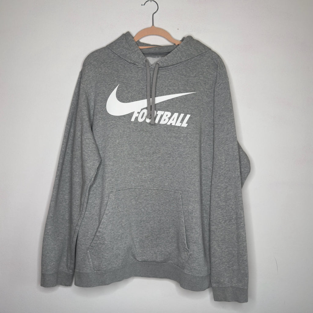 Men's Nike Football "Club Fleece Hoody" Hooded Sweatshirt - Size XL