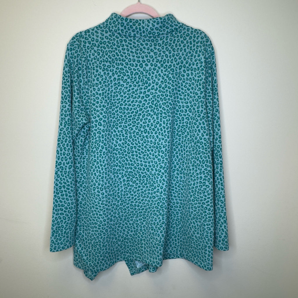 D&Co Leopard Print Top - Size Medium