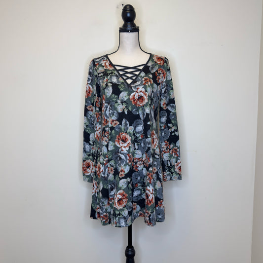 By & By Floral Mini Dress - Size Large