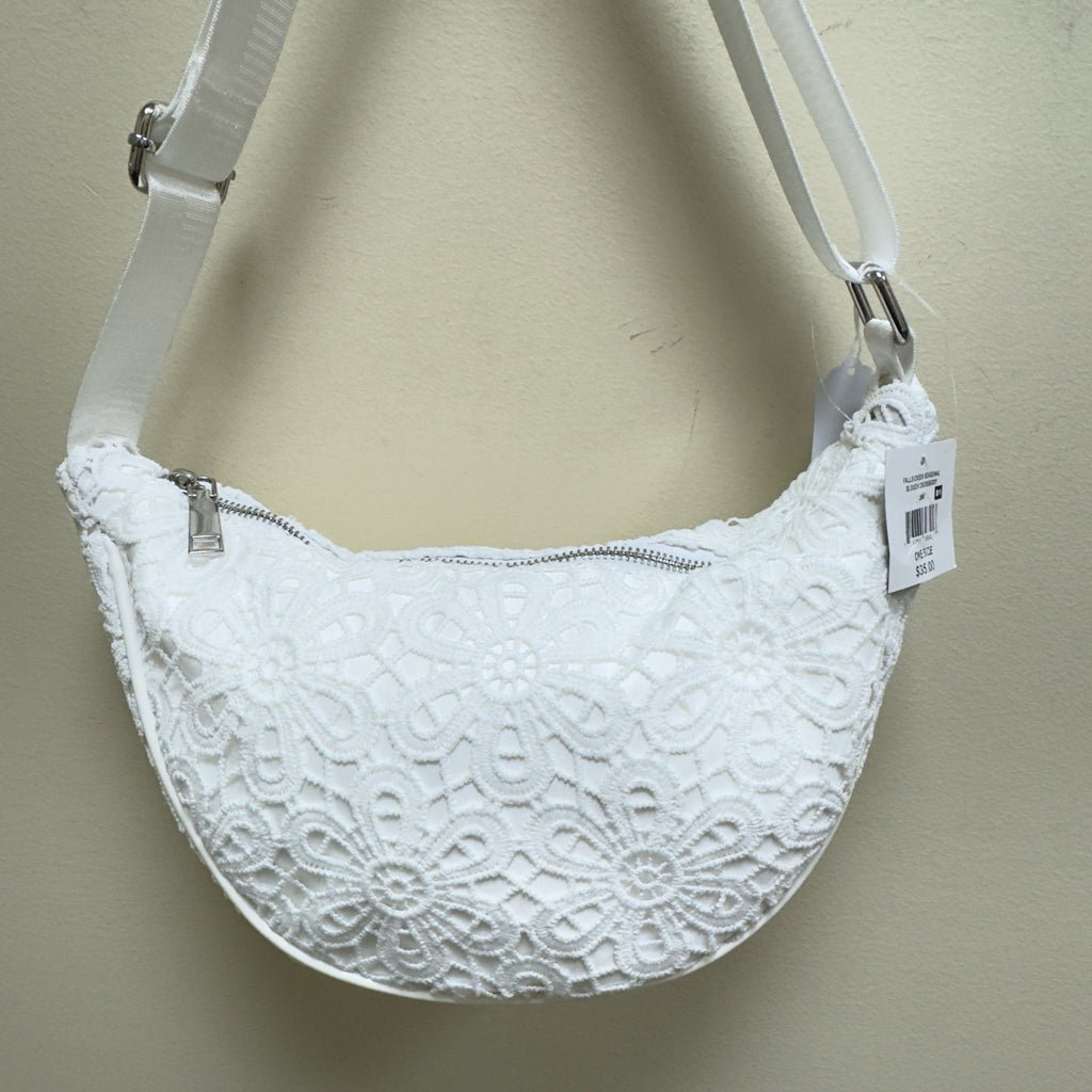Crochet Lace Overlay Handbag
