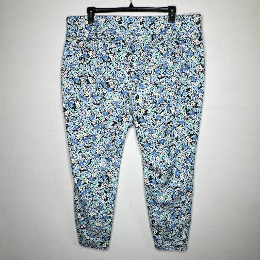 Terra & Sky Floral Pull-On Leggings - Size 2X