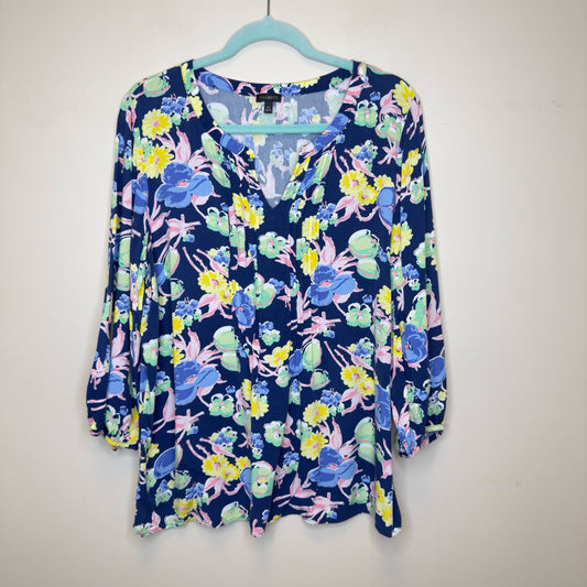 Talbots Floral Print Top - Size XL