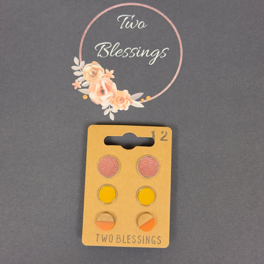 Two Blessings - 3pk Earrings