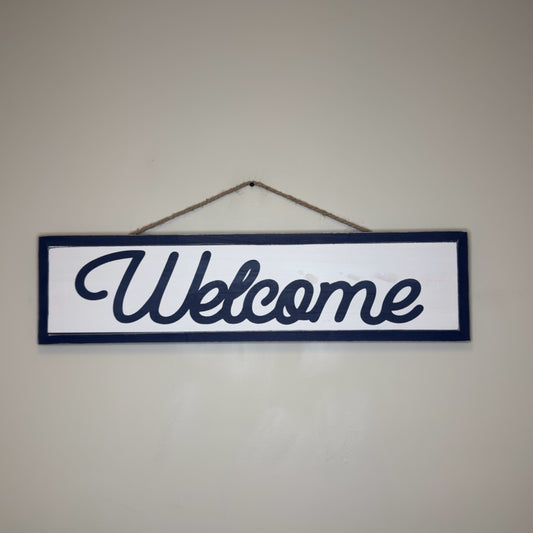 Welcome Hanging Sign