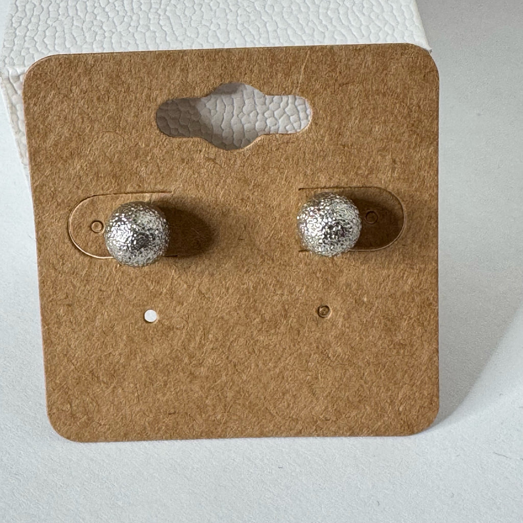 Textured Ball Studd Earrings