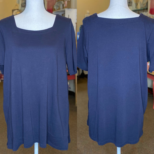 Chico's Square Neck Pocket Tunic Top - Size Large