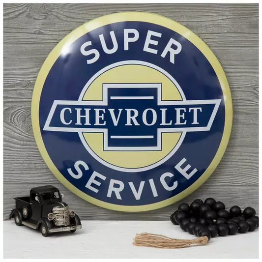 Chevrolet Super Service Metal Wall Decor