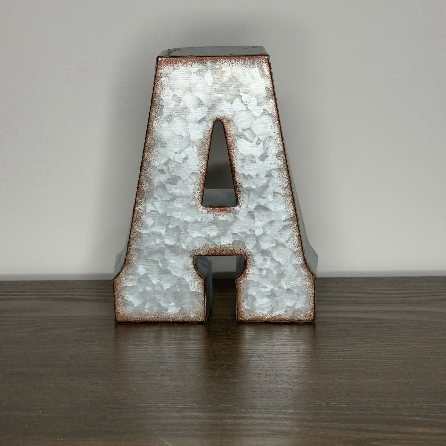 "A" Galvenized Metal Letter