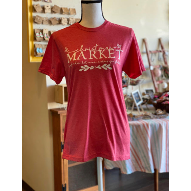 Christmas Market Graphic Tee - Size Small