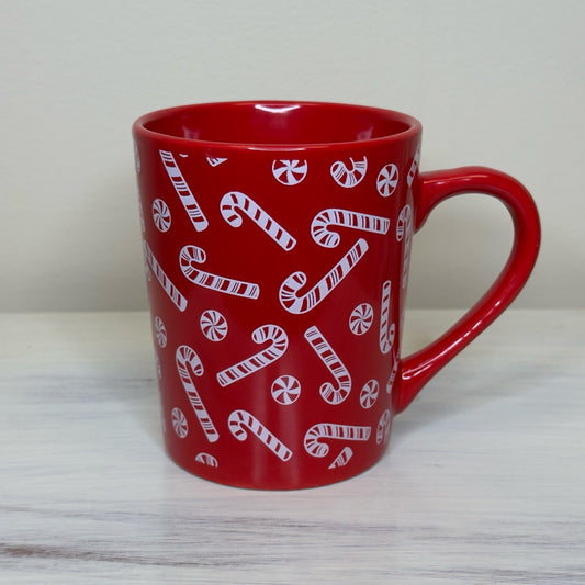 Candy Cane Print Mug