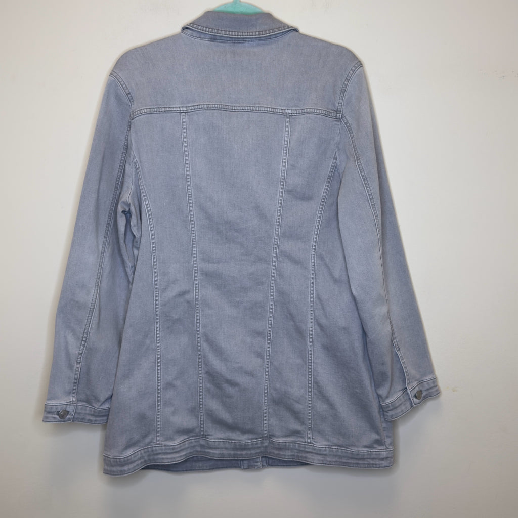 Chico's Elongated Denim Jacket - Size Large