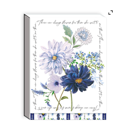 Blue Dahlia Pocket Notebook