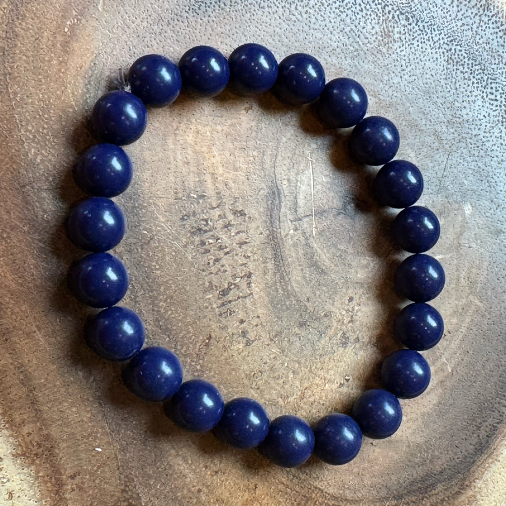 Inga Ann's Beaded Bracelet - Navy Blue