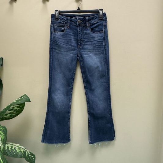 American Eagle High Rise Slim Flare Jeans - Size 4 Short