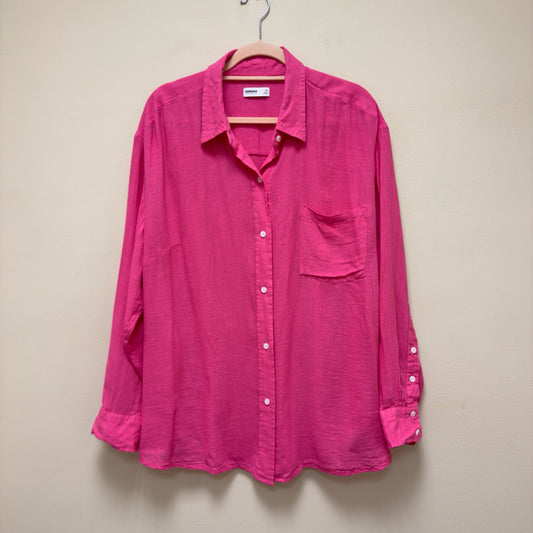 Sonoma Button Front Long Sleeve Top - Size 2X