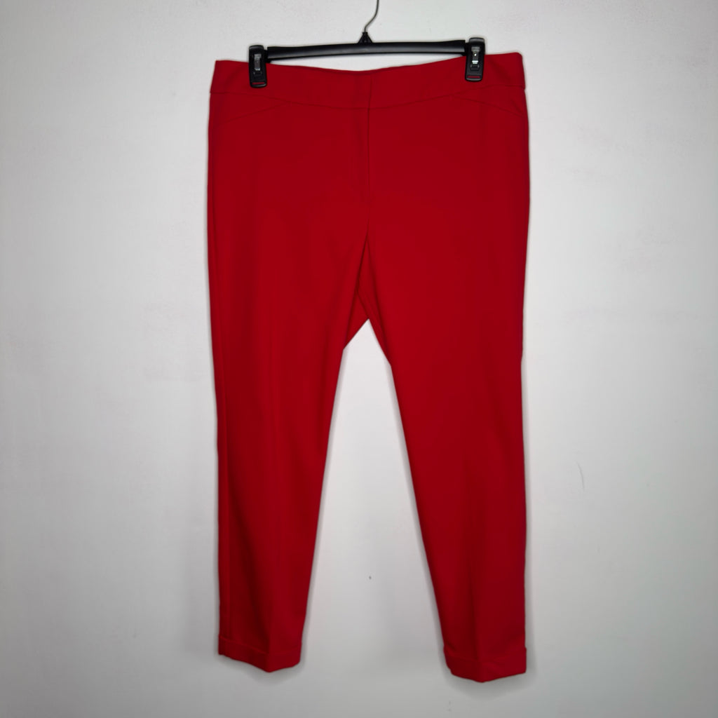 Loft Julie Skinny Red Dress Pants - Size 14